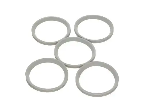 BOSCH Lippendichtungen in grau, in Form von flachen Ringen, angeordnet in fünf Stück. Geeignet für verschiedene Anwendungen im Sanitärbereich.